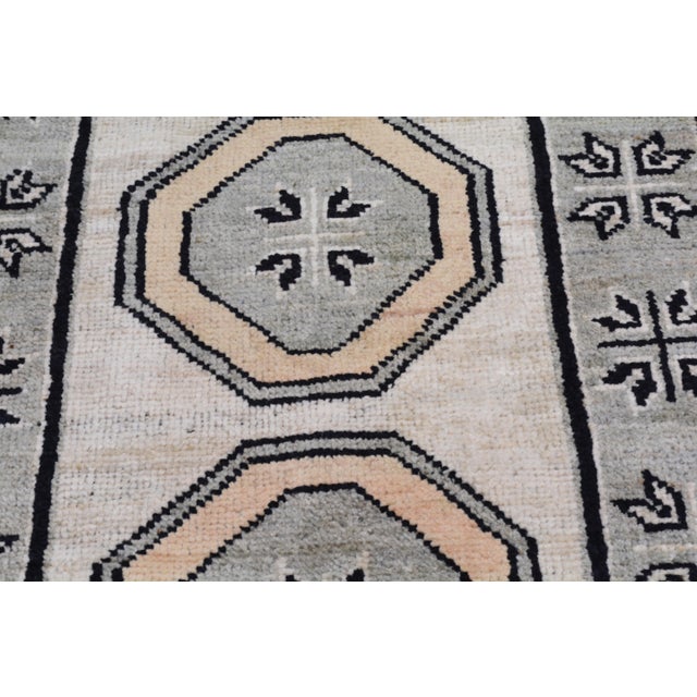 2010s Oushak Hand Knotted Wool Rug, 2'9"x11' For Sale - Image 5 of 5