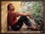 Early 21st Century The Wanderer by Matt Talbert | Oil on panel Portrait of a young man looking upwards. For Sale - Image 5 of 5