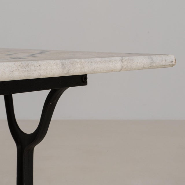 Metal 19th Century France White Iron Console Table For Sale - Image 7 of 11