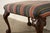 Baker Furniture Historic Charleston Chippendale Carved Mahogany Stool or Ottoman For Sale In South Bend - Image 6 of 11
