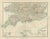 Antique Map of Southern England and Wales, 1903 For Sale