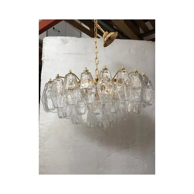 Impressive Murano Glass Sputnik Chandelier poliedro like mazzega zuccheri venini barovier style Diameter 60 cm = 23,7”...
