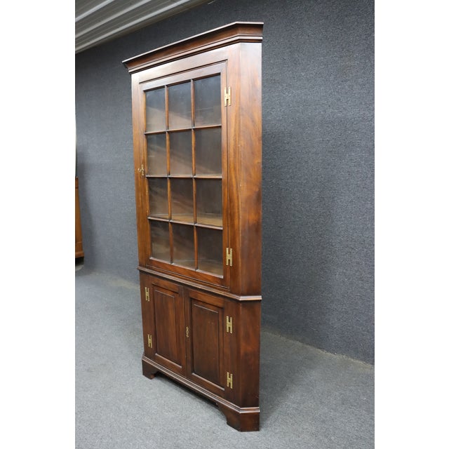 Henkel Harris Henkel Harris Mahogany Corner Cabinet For Sale - Image 4 of 8