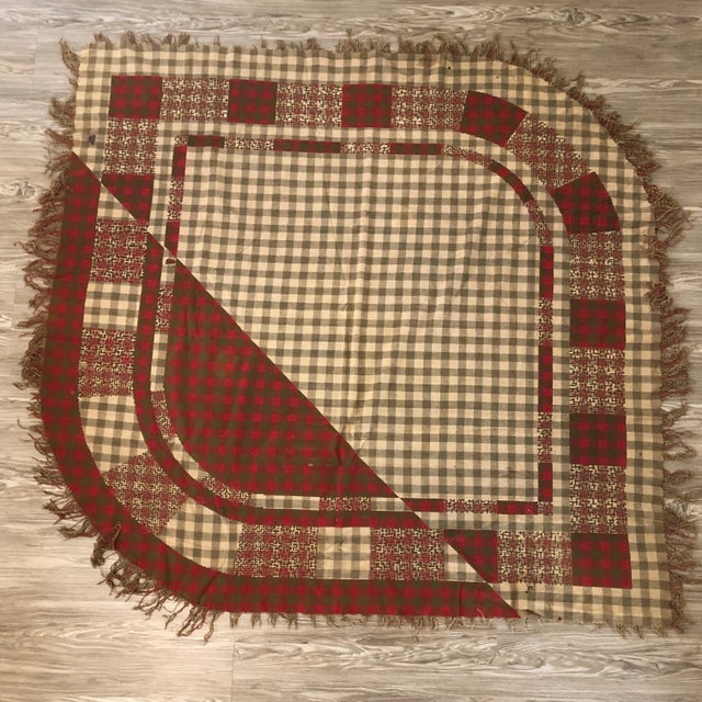 Given to me by my Grandmother. Ancient! Scottish wool throw with a beautiful shape!