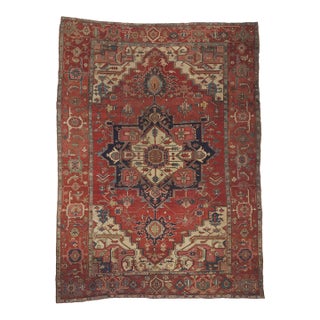 Late 19th Century Persian Serapi Rug, 09'08 X 13'02 For Sale