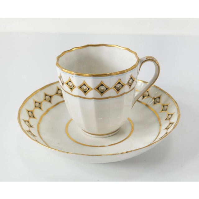 Antique Georgian English Royal Crown Derby Teacup and Saucer Set- 2 Pieces For Sale - Image 13 of 13
