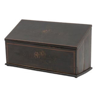 American Paint-Decorated Wood Box, 19th Century For Sale