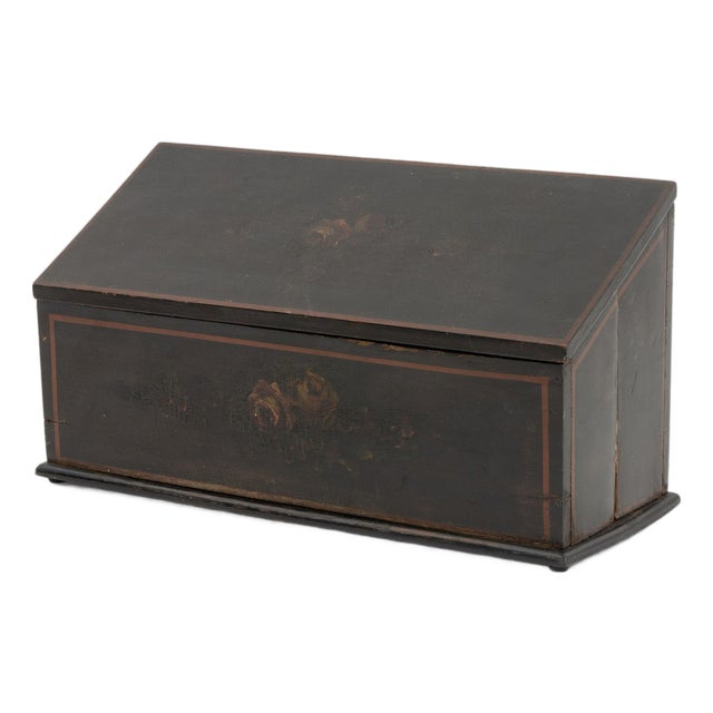 American Paint-Decorated Wood Box, 19th Century For Sale