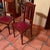 1900 - 1909 French Revival Carved Mahogany Antique Dining Table 5 Chairs Set For Sale - Image 5 of 18