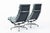 Pair of Eames Soft Pad Recliners for Herman Miller, Blue Gray Aluminum Group Lounge Chairs For Sale In Detroit - Image 6 of 17
