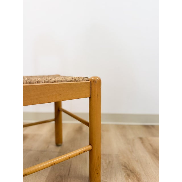 Hank Lowenstein Style MCM Blonde Dining Chair Vintage Mid-Century Modern Arched Back For Sale - Image 10 of 11