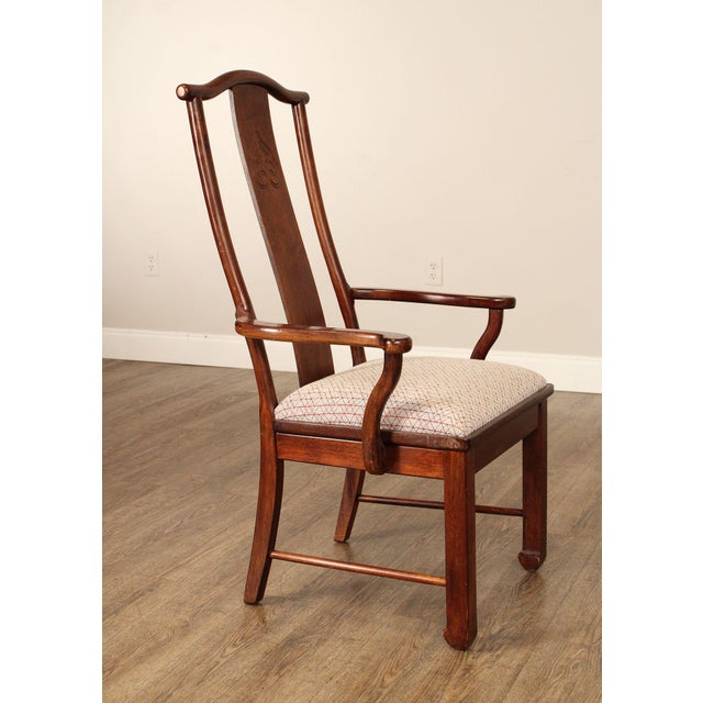 Bernhardt Chinese Style Set of Four Yoke Back Dining Chairs For Sale - Image 10 of 18