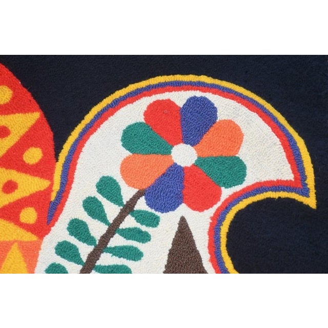 Textile Vintage Wayuu Rug with Indigenous Guajiro Textile Art, Rogelio Gozab Egua, 1970s For Sale - Image 7 of 10
