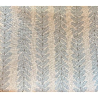 Schumacher Woodperry Blue Fabric 2.4 Yards For Sale