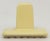 Pair of Yellow Ceramic Porcelain Towel Brackets For Sale - Image 4 of 5