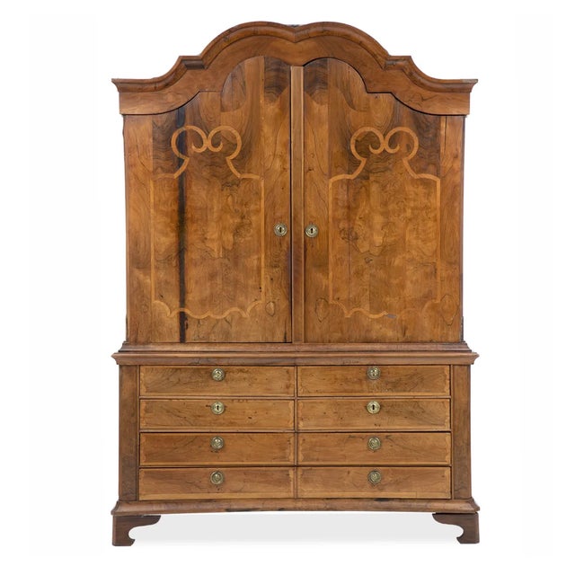 Large Antique German Rococo Style Walnut Shelf For Sale - Image 6 of 6