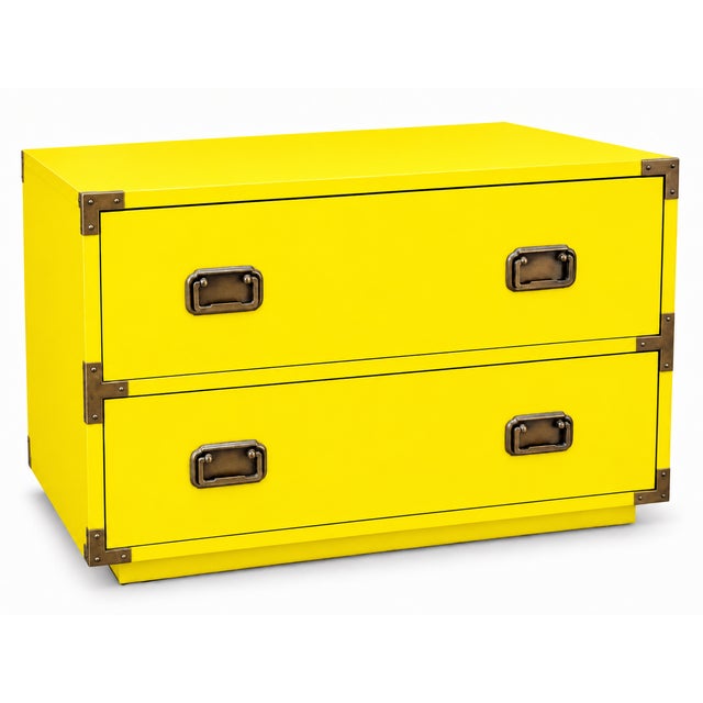 Mid Century Modern Campaign Nightstands - For Sale - Image 4 of 5