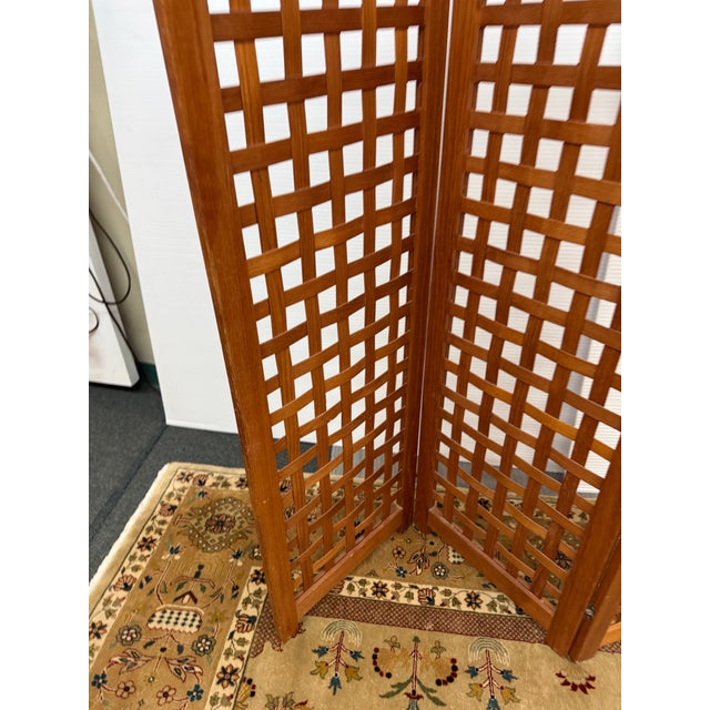 1960s Danish Modern Teak Wood Wall Divider, Circa 1960's For Sale - Image 5 of 12