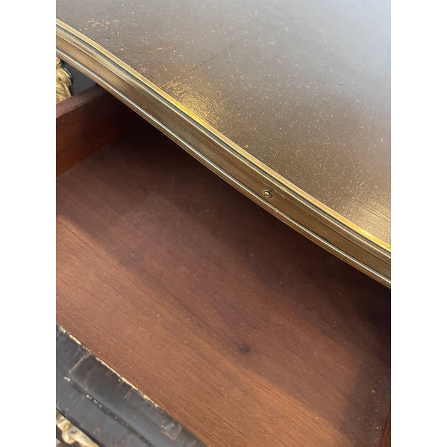 French Napoleon III Ebonized Mechanical Writing Table & Vanity, 19th Century For Sale - Image 16 of 18