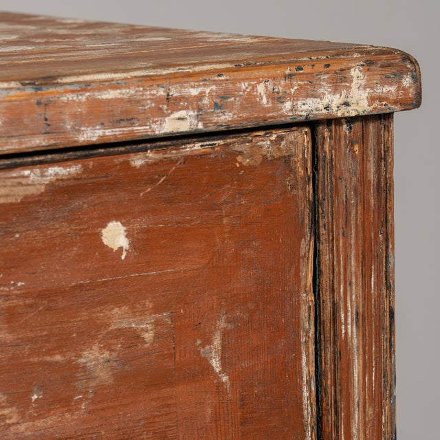 Early 19th Century Swedish Sienna Gustavian Patinated Wood Secretary Desk For Sale - Image 15 of 15