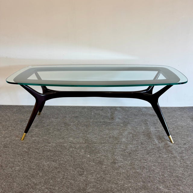 Vintage Coffee Table with Glass Top, 1950s For Sale - Image 14 of 14