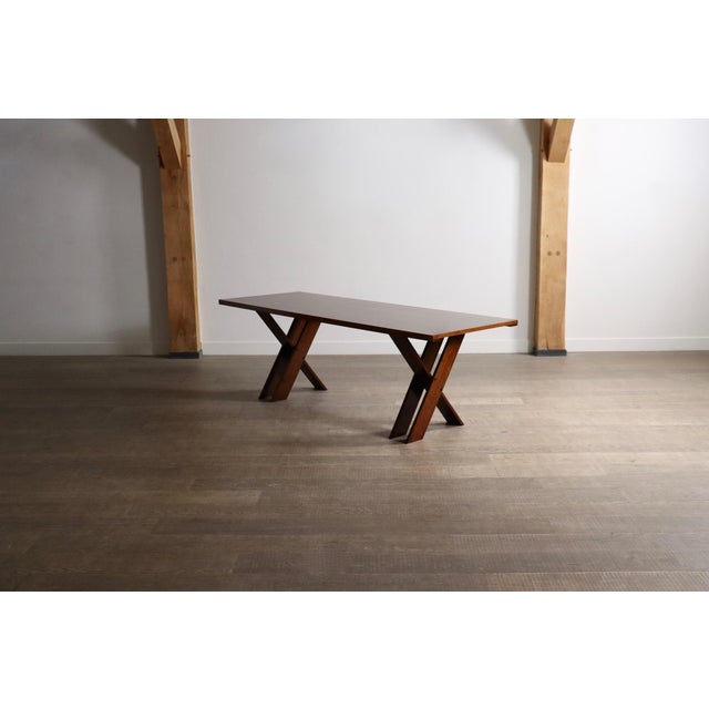 TL58 Dining Table in Walnut by Marco Zanuso for Poggi, Italy, 1960s For Sale - Image 14 of 14