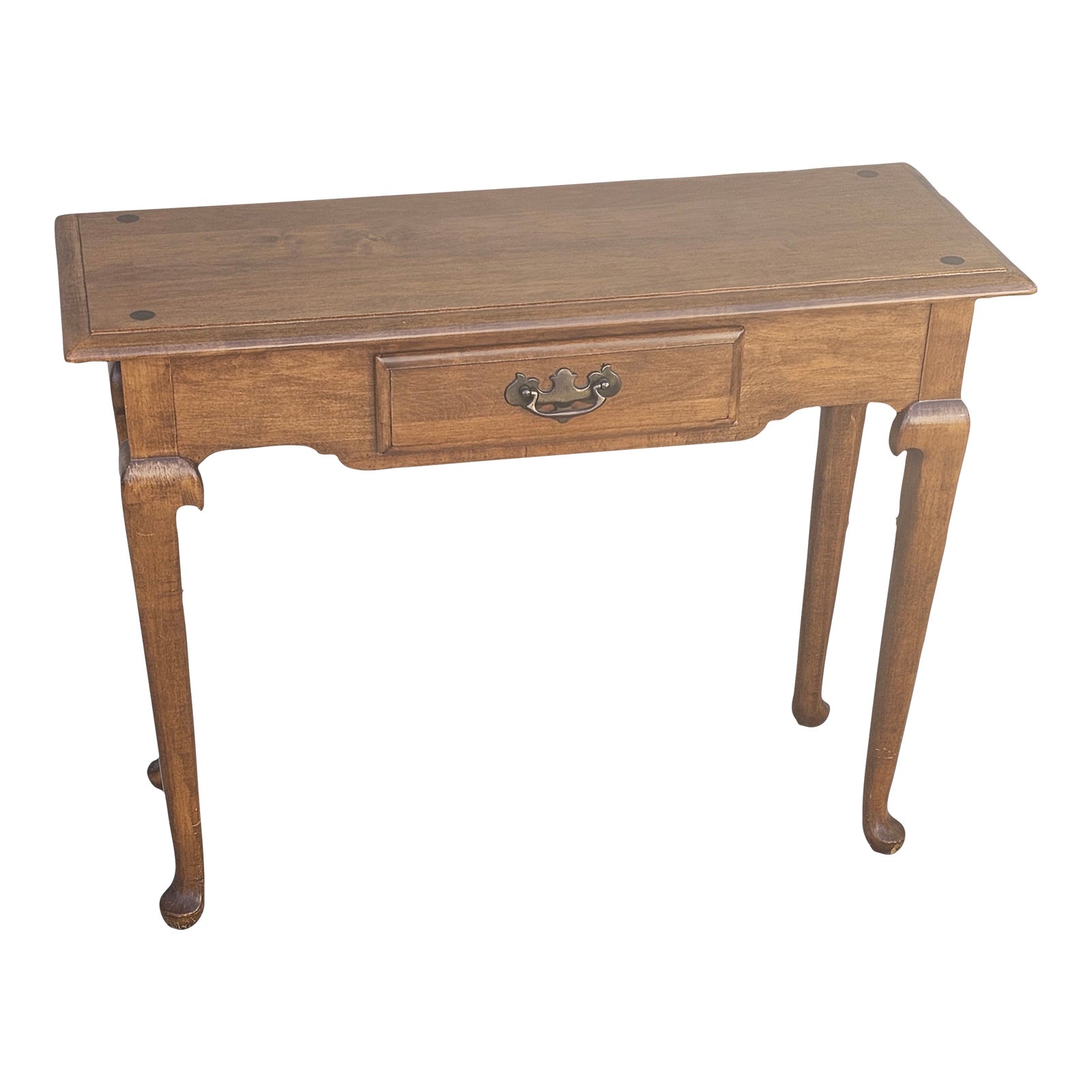 1990s Ethan Allen Solid Maple Sofa Entryway Table Chairish