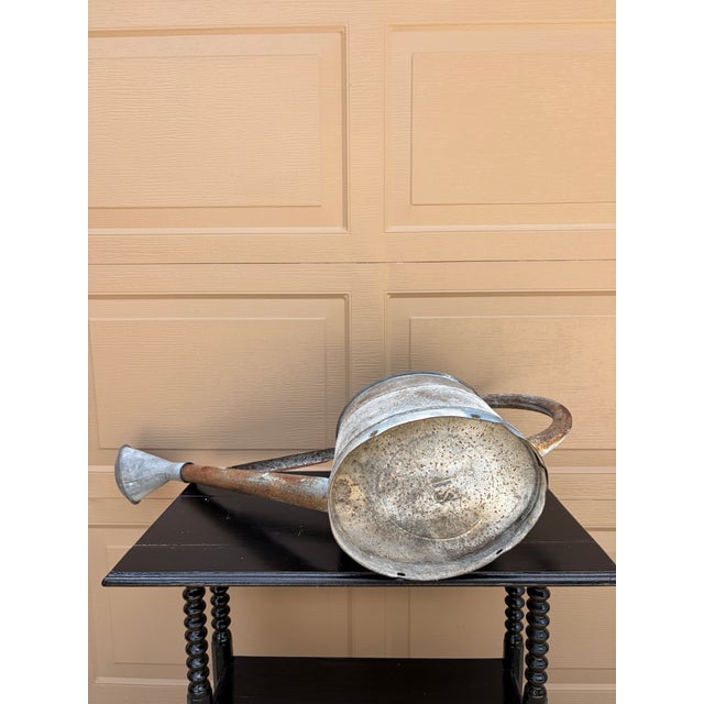 Vintage Galvanized Steel & Copper Watering Can, Circa 1940s For Sale - Image 12 of 12