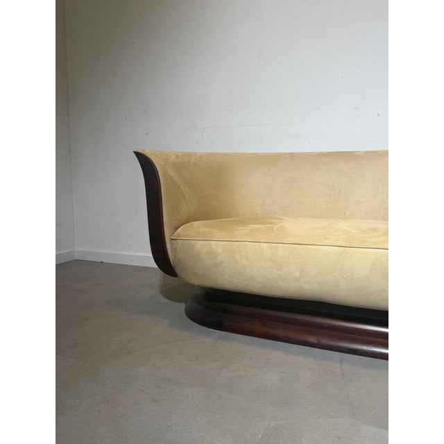 Art Deco Tulip 2-Seater Sofa from Hotel Le Malandre For Sale - Image 4 of 8