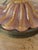 Mid 20th Century Murano Pink and Gold Glass Table Lamps W/ Coordinating Parchment Shades - a Pair For Sale - Image 14 of 16
