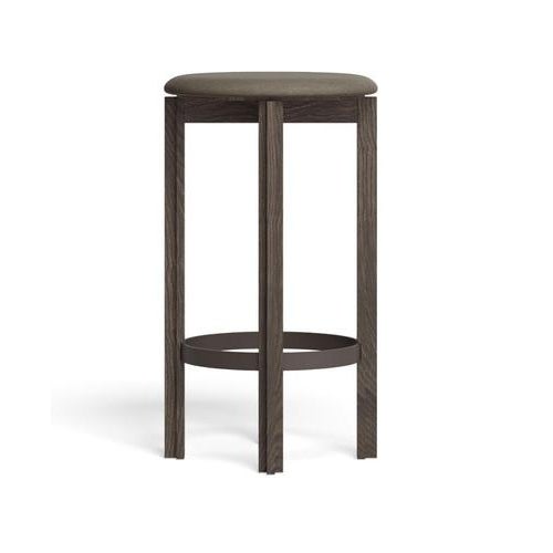 Smoke Stained Oak Principal Bar Stool by Bodil Kjaer for Karakter For Sale - Image 4 of 8