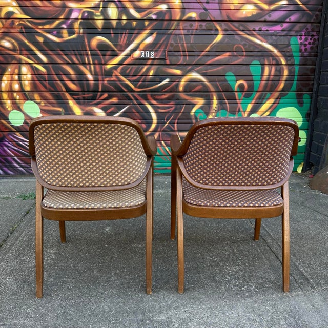 Knoll Set of 6 Bentwood Chairs for Knoll by Don Pettit For Sale - Image 4 of 11