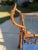 Metal Vintage Mid-Century Faux Bamboo Bar Cart | Hollywood Regency Gilt Metal & Glass Serving Trolley | Maison Baguès Style For Sale - Image 7 of 10