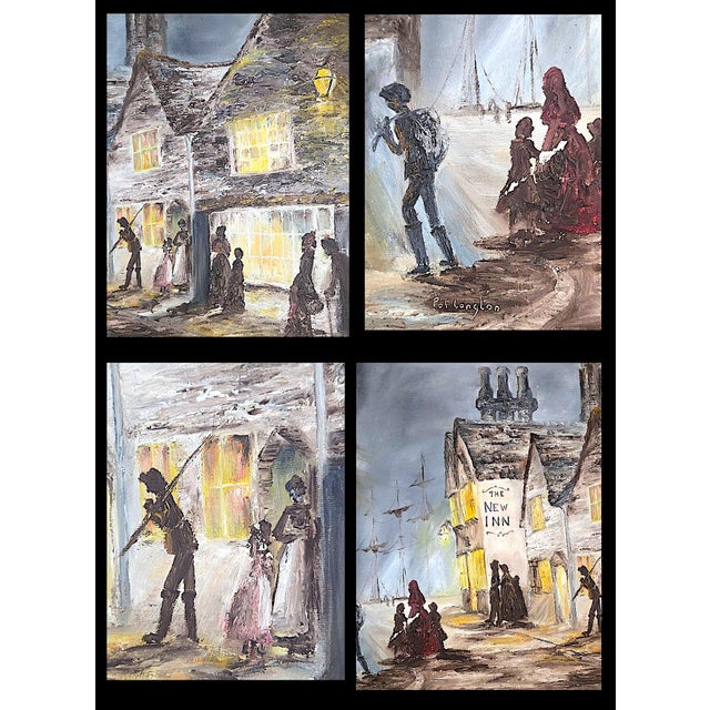 1960s Mid 20th Century British Oil Painting, "The New Inn", Signed Pat Langton For Sale - Image 5 of 10