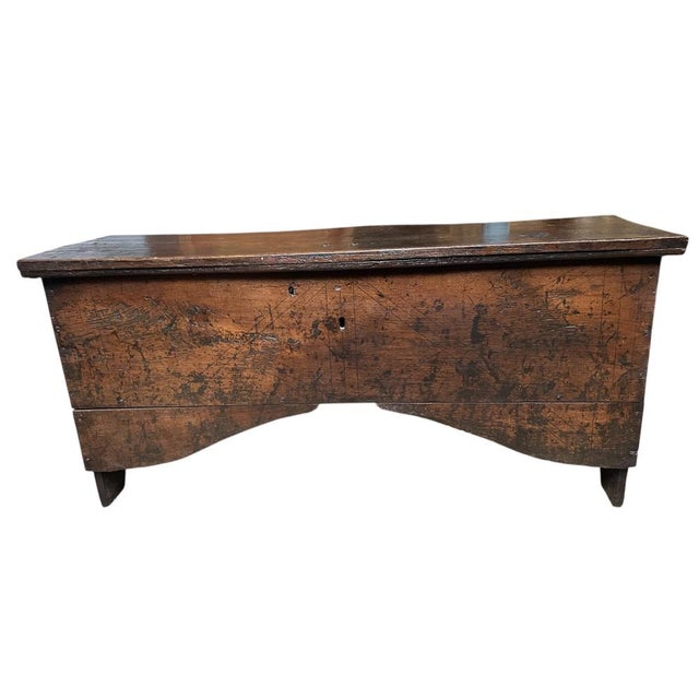 Brown Gothic Plank Chest in Oak, 1550 For Sale - Image 8 of 8