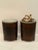 1960s Carved Wood Drum End Tables -a Pair For Sale - Image 5 of 13