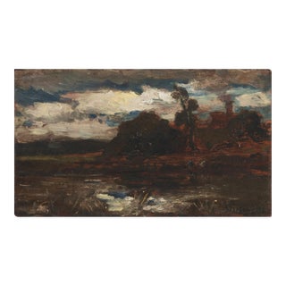 'River Landscape' by Charles Walter Stetson, 1886, American Barbizon School, Providence Art Club Founder For Sale