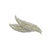 Contemporary Yellow Gold & Platinum Diamond Feather Brooch For Sale - Image 3 of 6