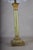 Gold Green Onyx Corinthian Column Table Lamp with Pleated Shade, 1930s For Sale - Image 8 of 17