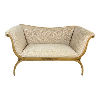 Vintage Palm Beach Style Settee For Sale