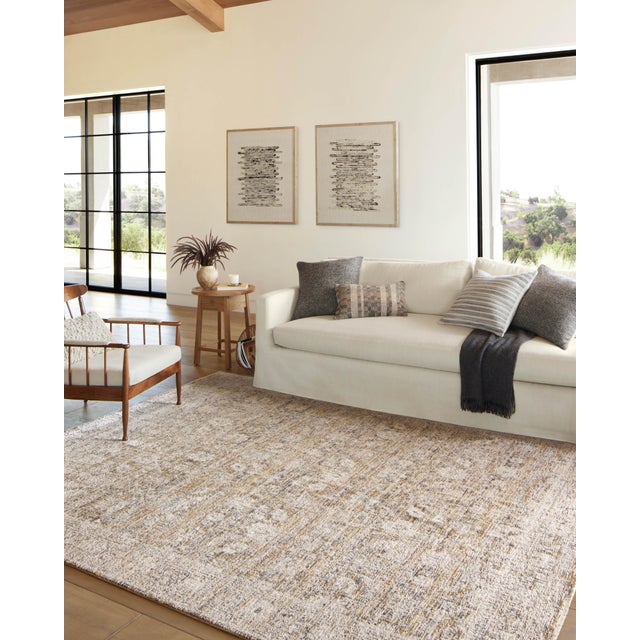Contemporary Amber Lewis x Loloi Alie Gold / Beige 2'-3" x 3'-10" Accent Rug For Sale - Image 3 of 8