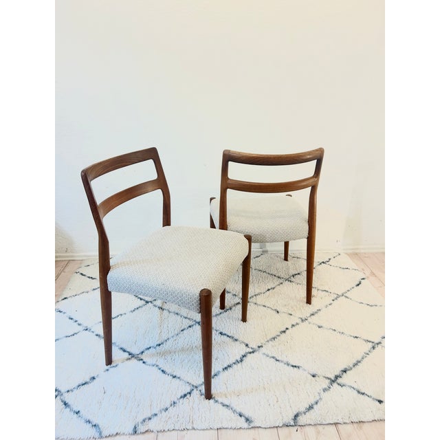 Anne Chairs with Teak Frames by Johannes Andersen for Uldum Møbelfabrik, 1960s, Set of 2 For Sale - Image 14 of 14