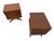 1960s Mid-Century Modern Pearsall Style Walnut Nightstands - Set of 2 - Refinished! For Sale - Image 5 of 9