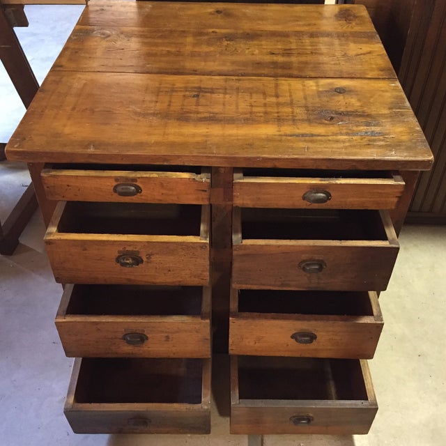 Primitive 8 Drawer Storage Cabinet Chairish