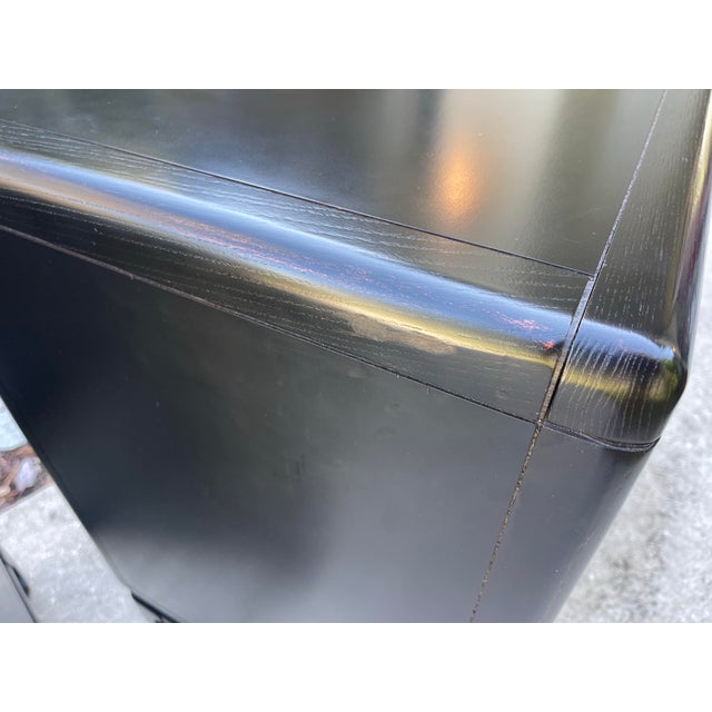 Bernhardt Campaign Style Black Bachelors Chest With Brass Hardware, a Pair For Sale - Image 10 of 12