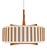 Japanese Adjustable Ceiling Lamp in Teak by Temde Swiss, 1960s For Sale