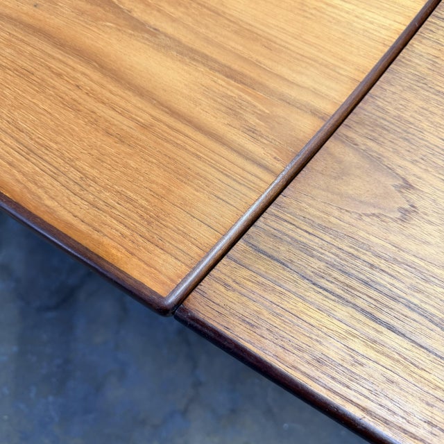 Wood Danish Modern Teak Extendable Dining Table, 1960's For Sale - Image 7 of 8