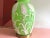 1970s Green Palm Ginger Lamp & Shade For Sale - Image 9 of 18