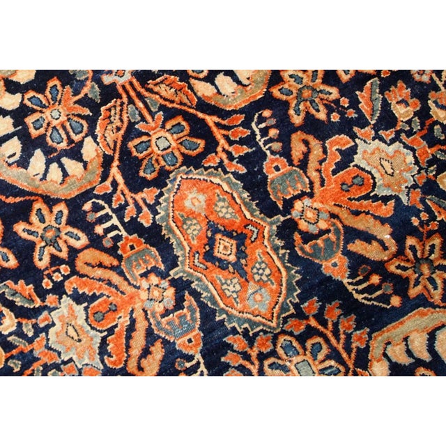 1920s Handmade Antique Persian Sarouk Rug For Sale - Image 4 of 8