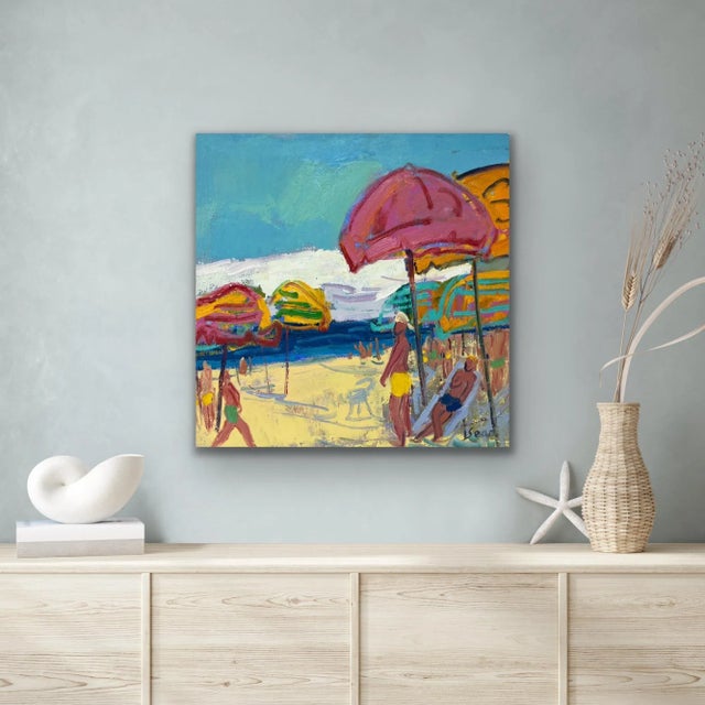 Impressionistic Seascape Original Oil Painting For Sale - Image 4 of 9